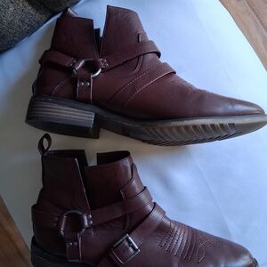 Gianni Bini Men's Dark Brown Leather Boots